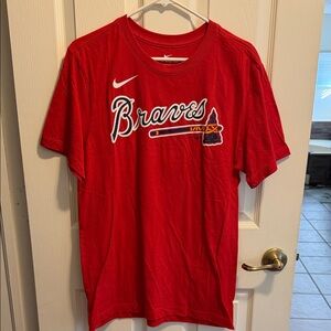Nike Red Braves Graphic Tee